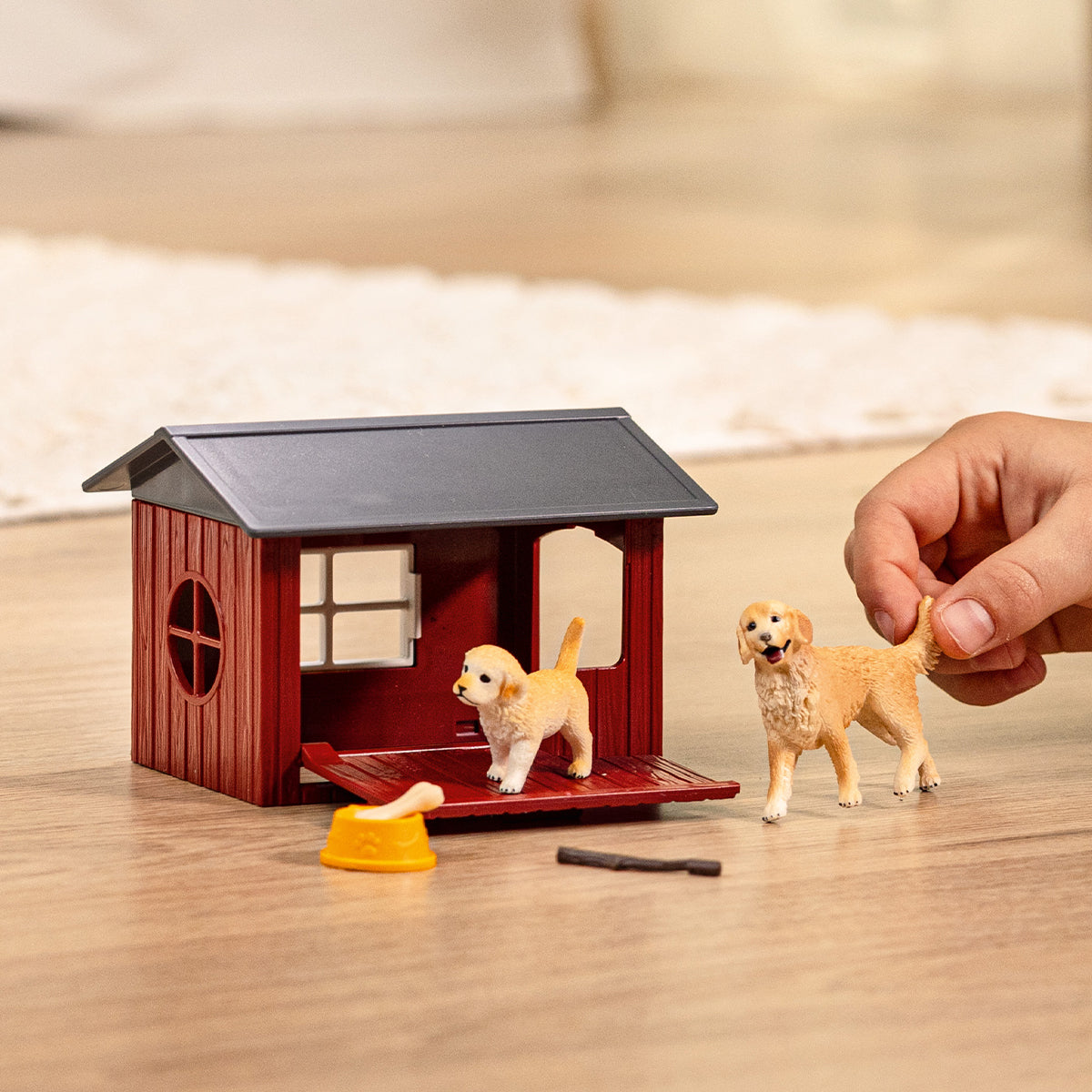schleich-farm-world-42722-hundeh-tte-golden-retriever-set image 2