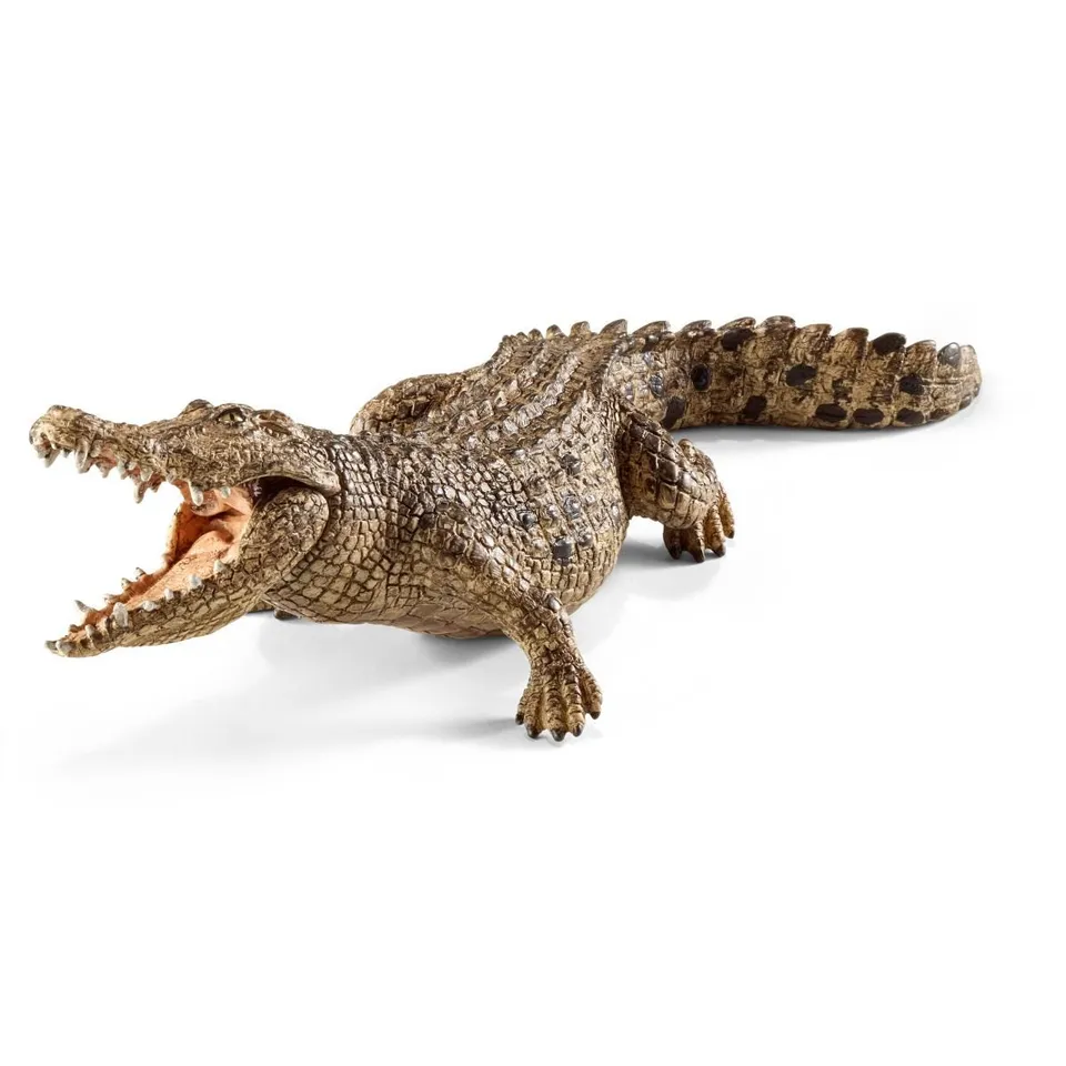 schleich-wild-life-krokodil-tierfigur-leistenkrokodil-14736 image 1
