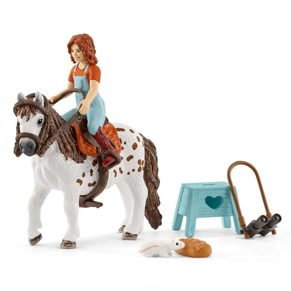 schleich-horse-club-mia-spotty-reiter-figurenset-pony image 1