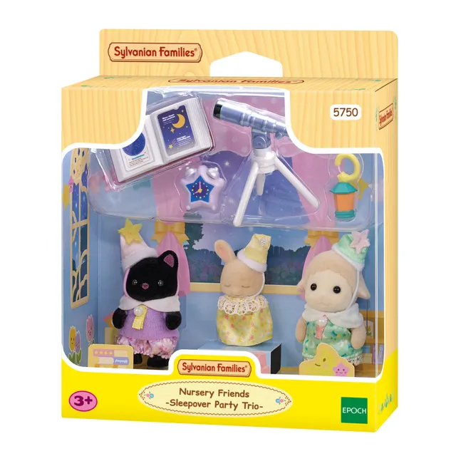 sylvanian-families-5750-bernachtungsparty-figuren-3er-set-baby image 1