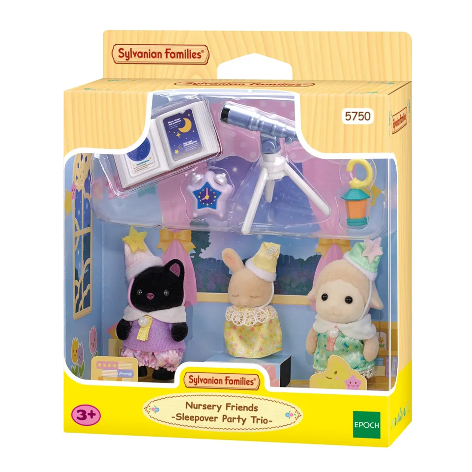 sylvanian-families-5750-bernachtungsparty-figuren-3er-set-baby image 1