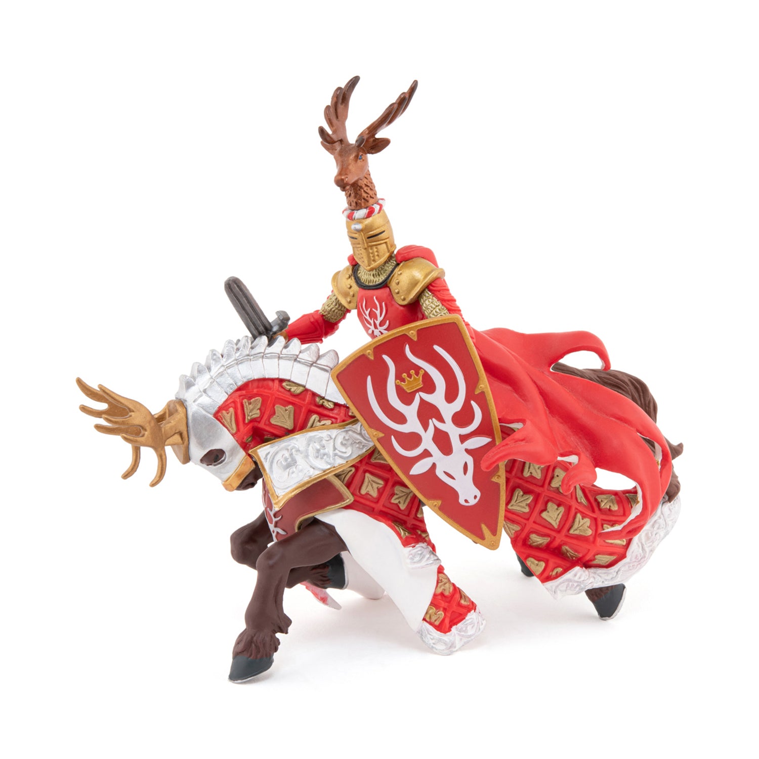 papo-medieval-master-of-arms-pferdefigur-mit-hirschwappen image 5