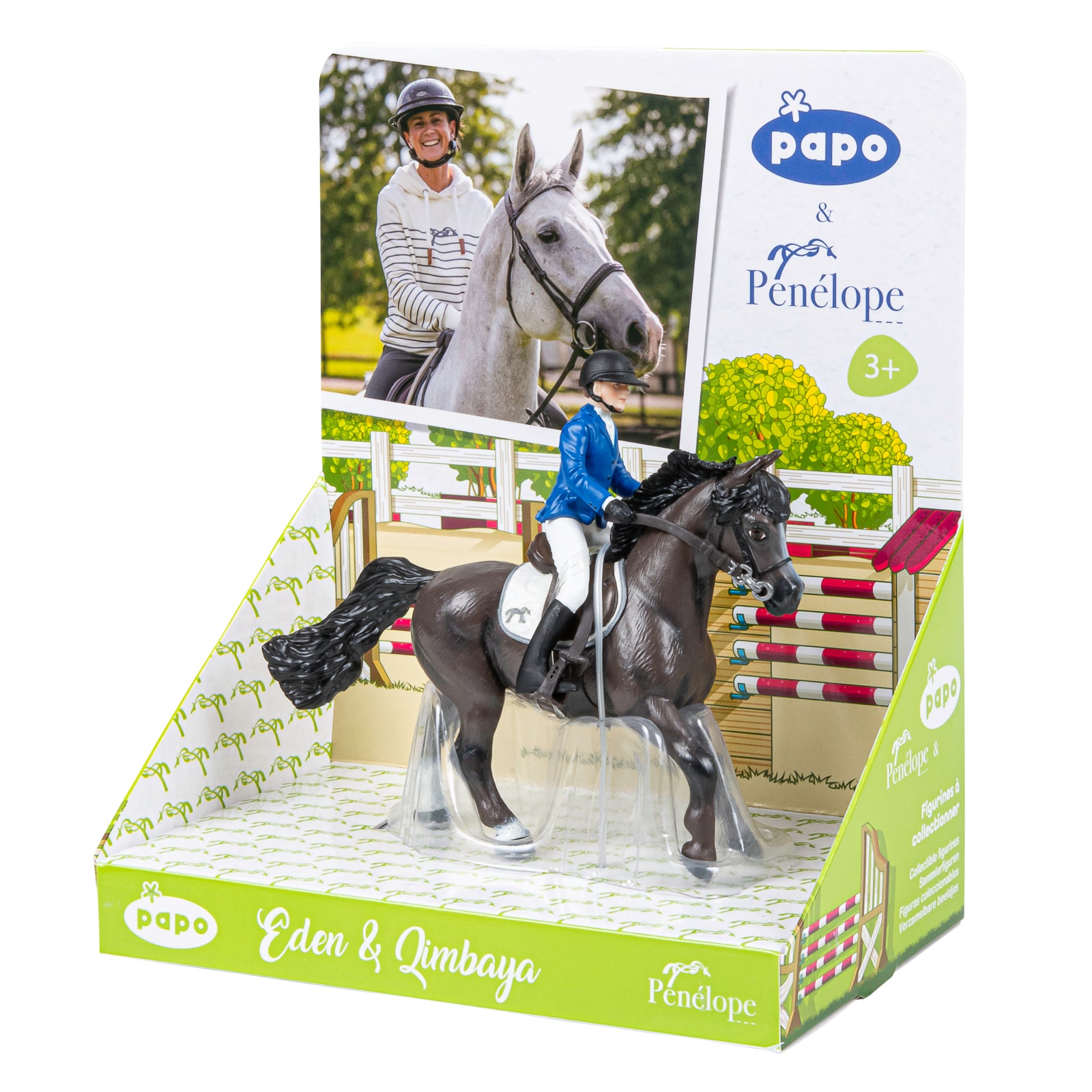 papo-horses-eden-und-qimbaya-reiterin-pferd-set image 3