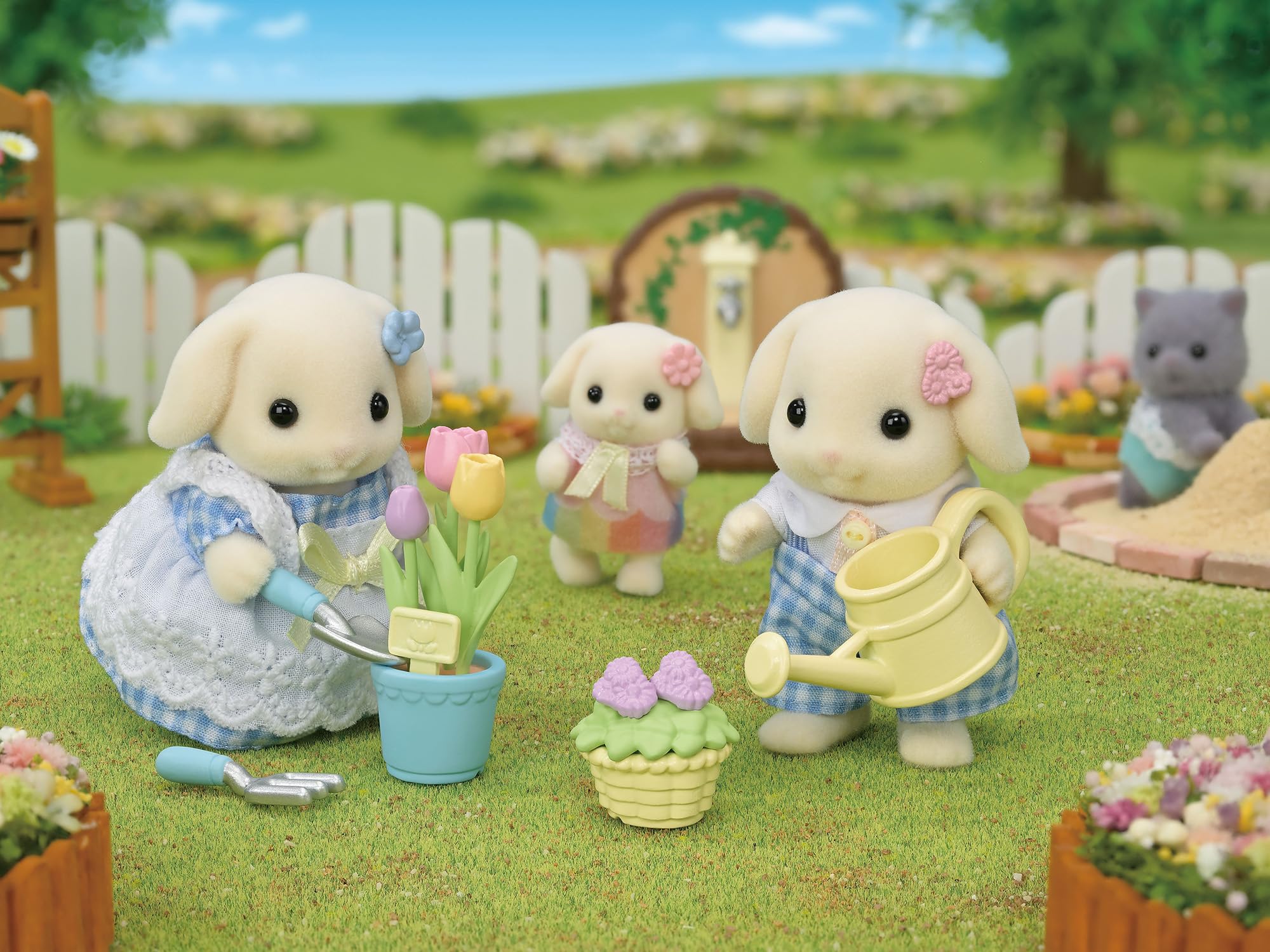 sylvanian-families-blooming-5736-blumen-garten-spielset-kaninchen image 4