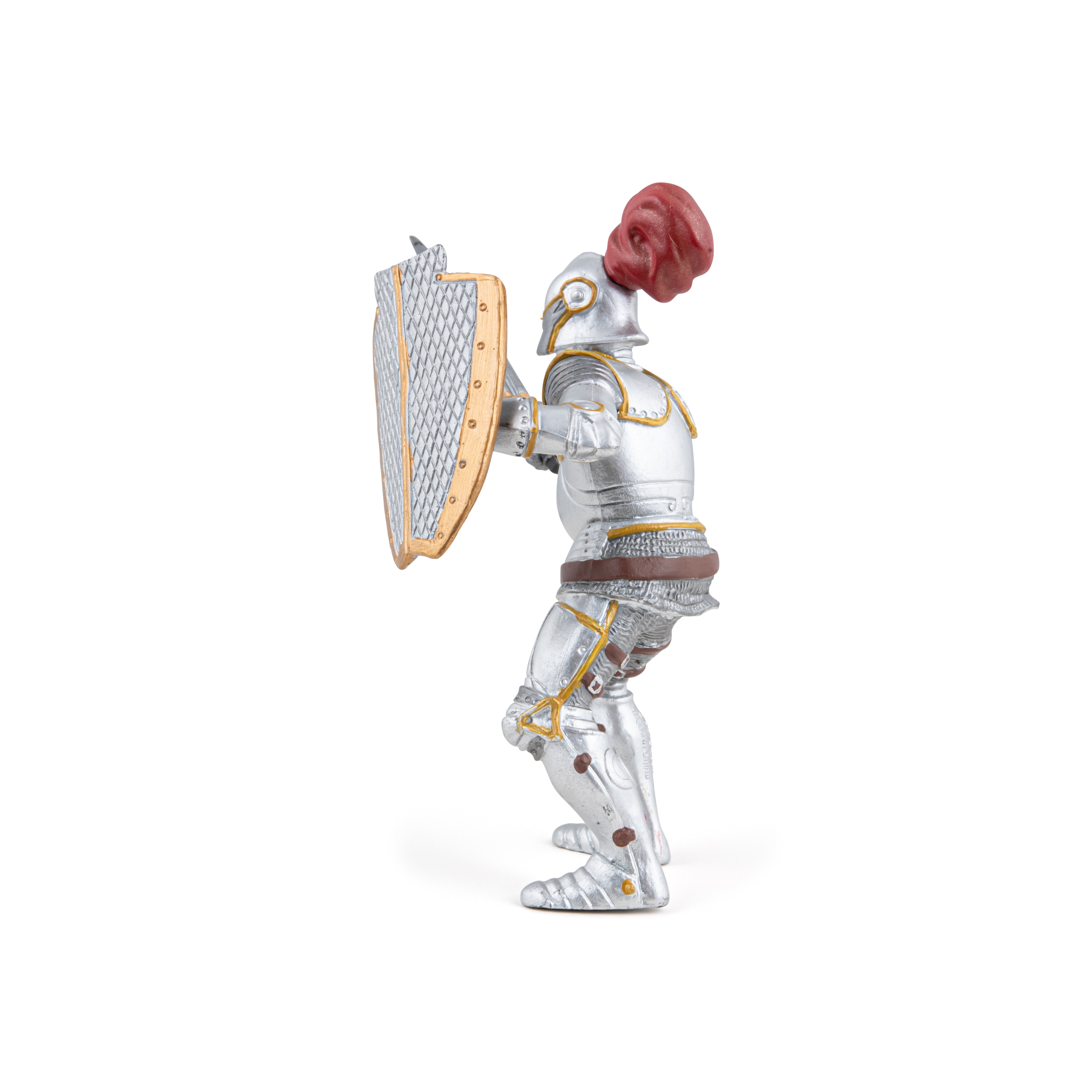 papo-medieval-ritter-in-r-stung-rote-feder-figur image 4