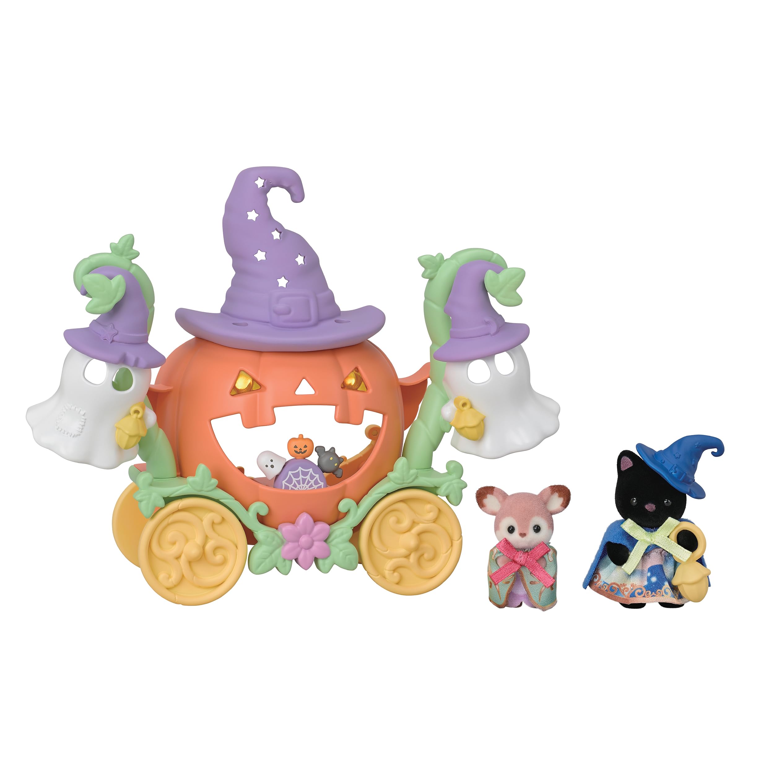 sylvanian-families-fairytale-k-rbiskutsche-5869-mit-katze-reh image 1
