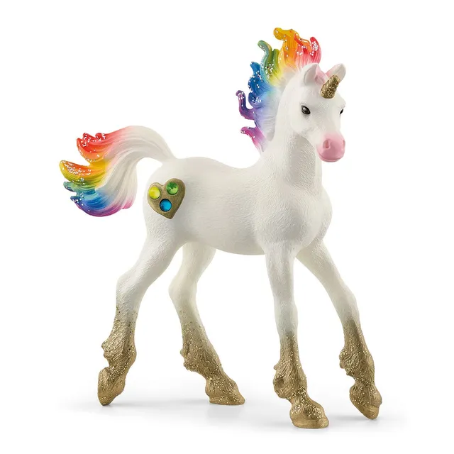 schleich-bayala-regenbogeneinhorn-fohlen-einhorn-figur-70727 image 1