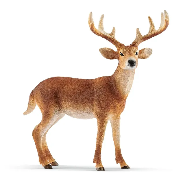 schleich-wild-life-virginiahirsch-hirsch-figur-mit-geweih image 1