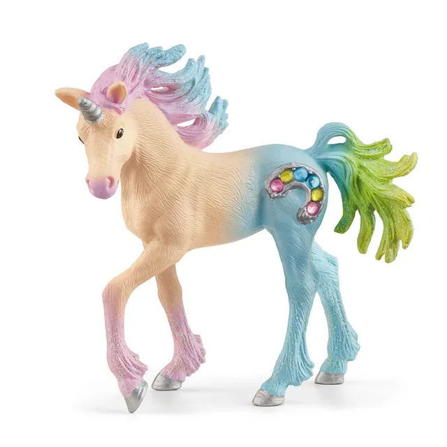 schleich-bayala-bonbon-einhorn-fohlen-figur-bunt-2 image 1
