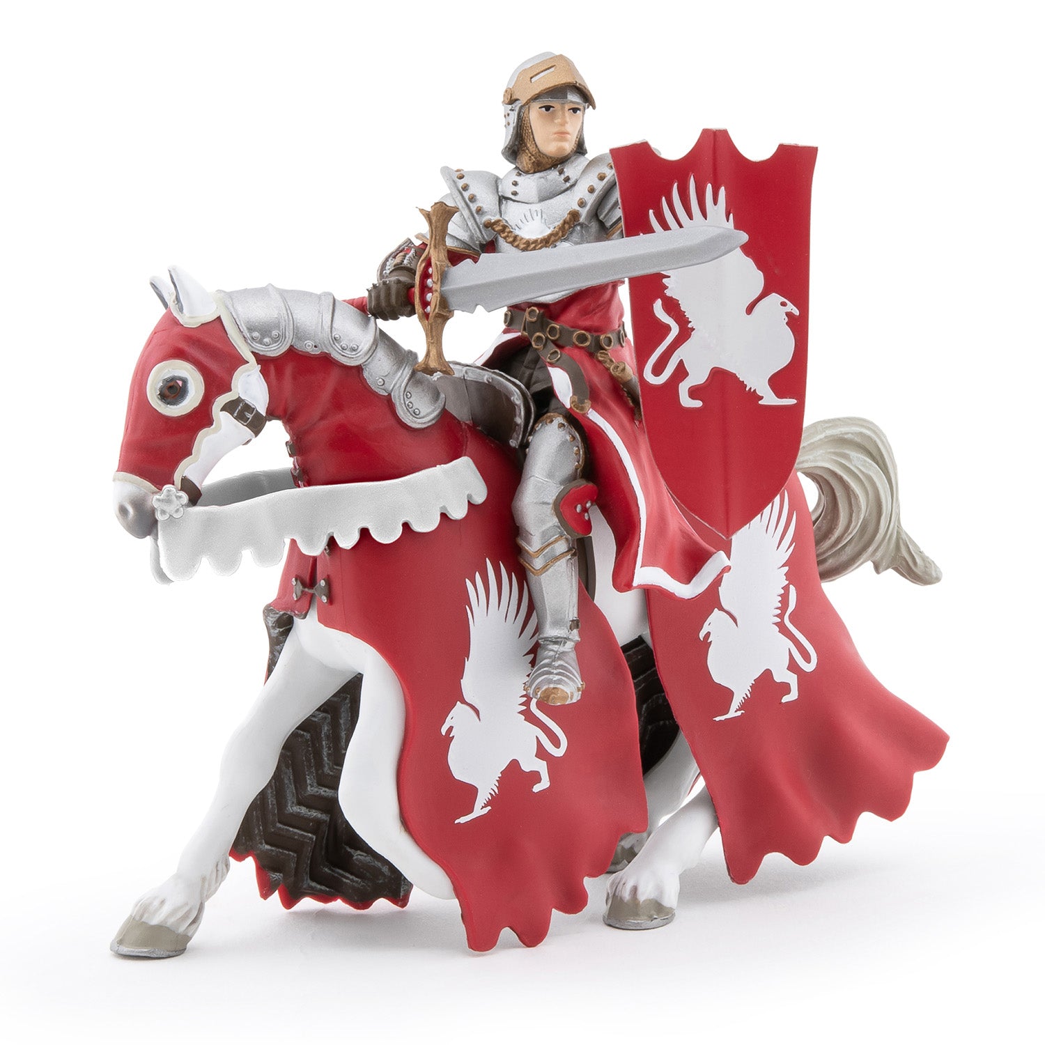 papo-medieval-griffin-knight-pferd-figur-rot image 2