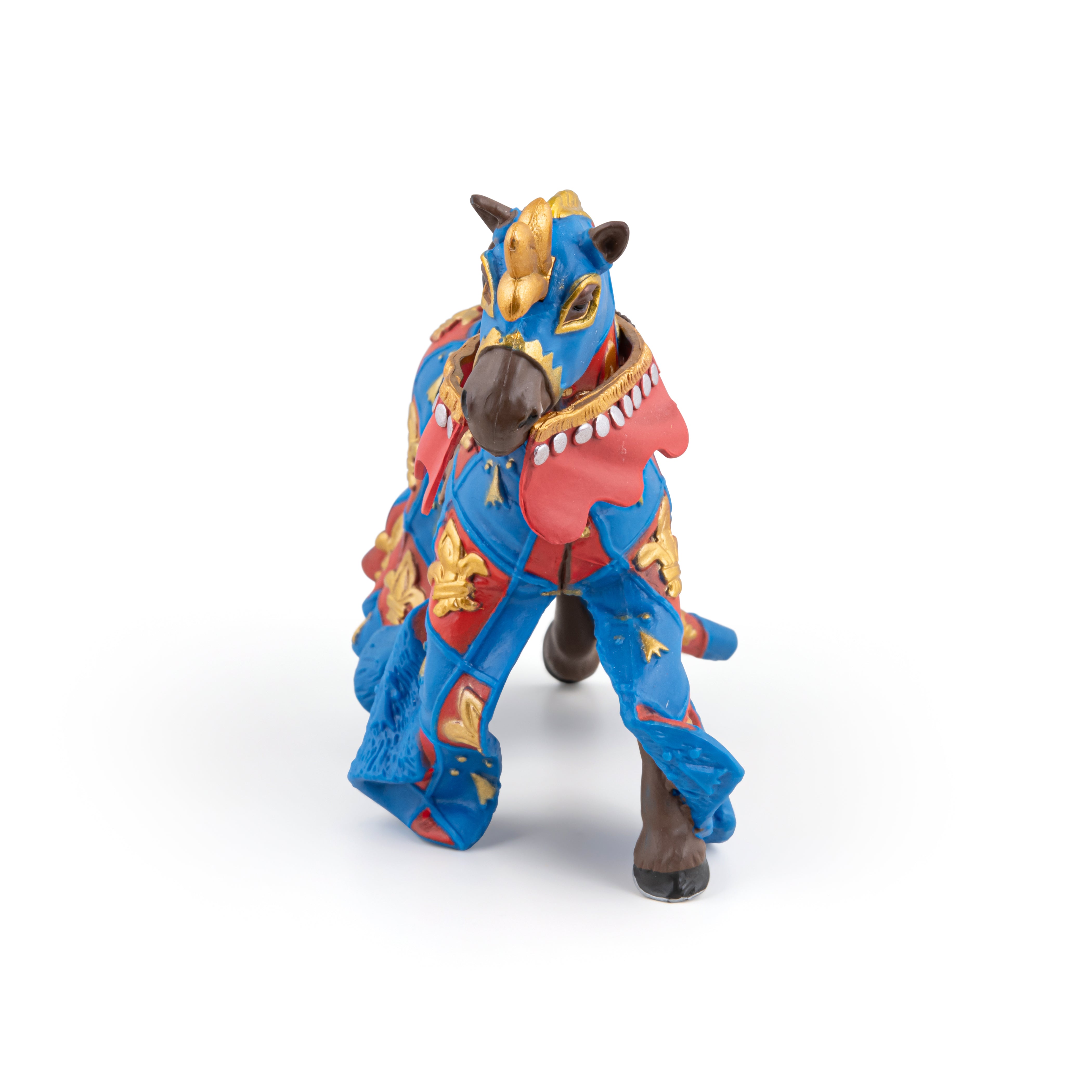 papo-medieval-pferd-lilie-blau-ritterpferd-figur image 4