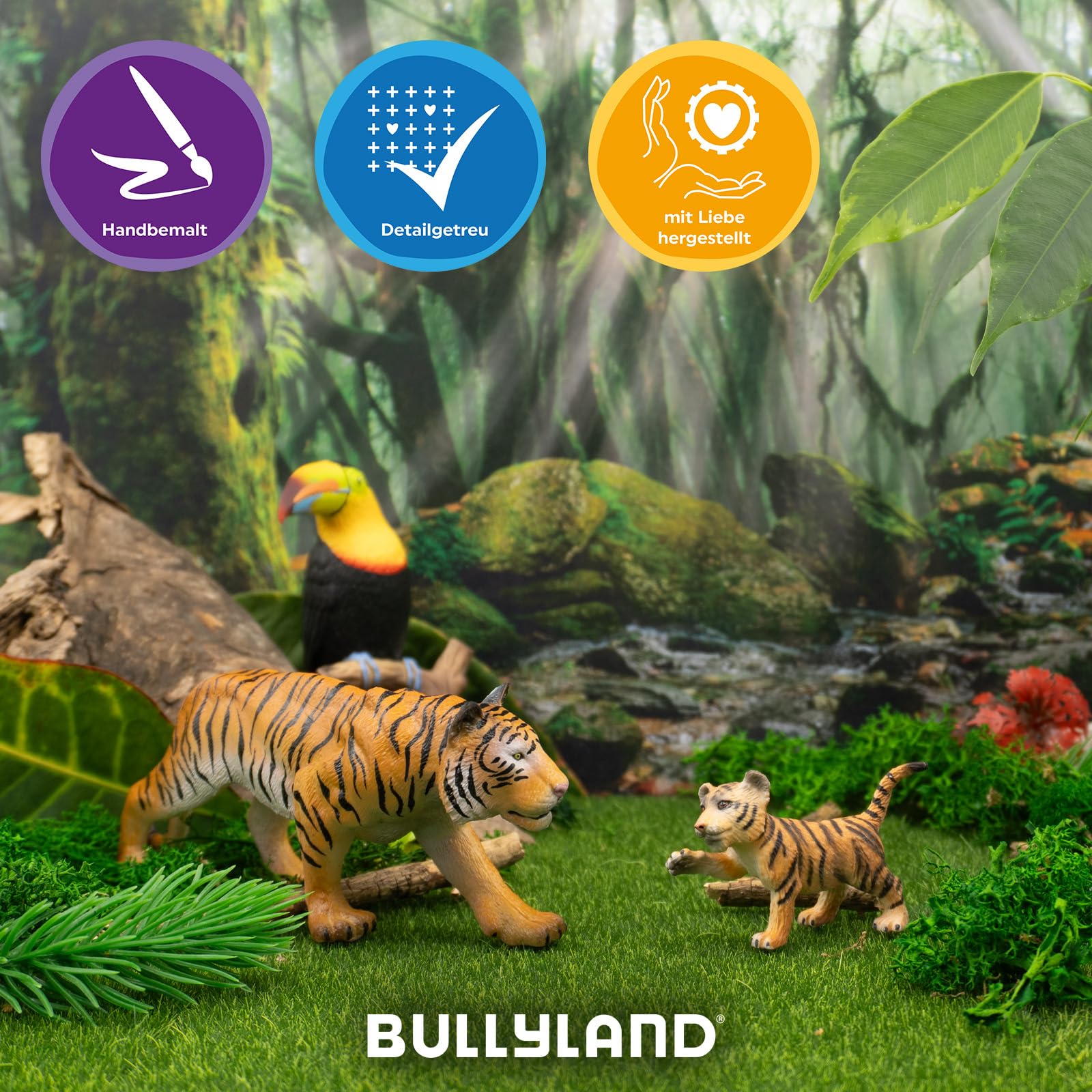 bullyland-safari-tiger-63719-tierfigur-12-9-cm-pvc-frei image 5