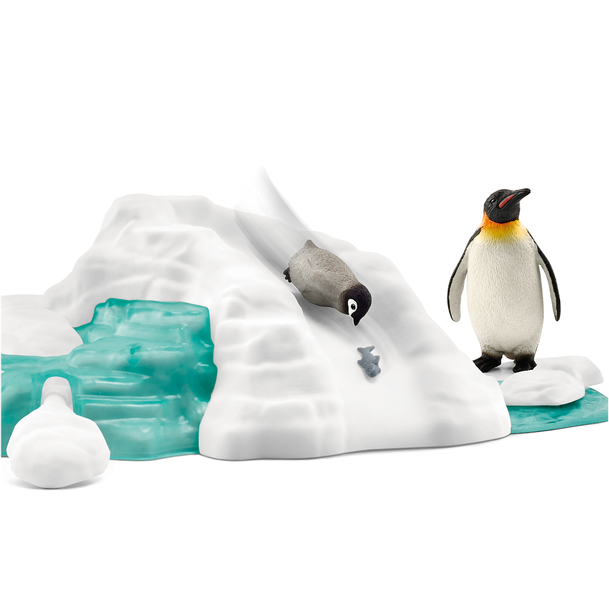 schleich-wild-life-pinguin-familienspa-tierfigur-eis-set image 3