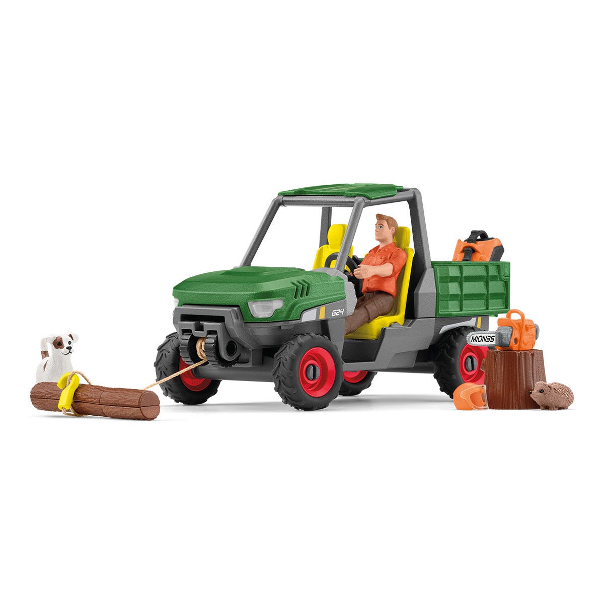 schleich-wild-life-42659-waldbauer-spielfiguren-set-mit-gel-ndewagen image 5
