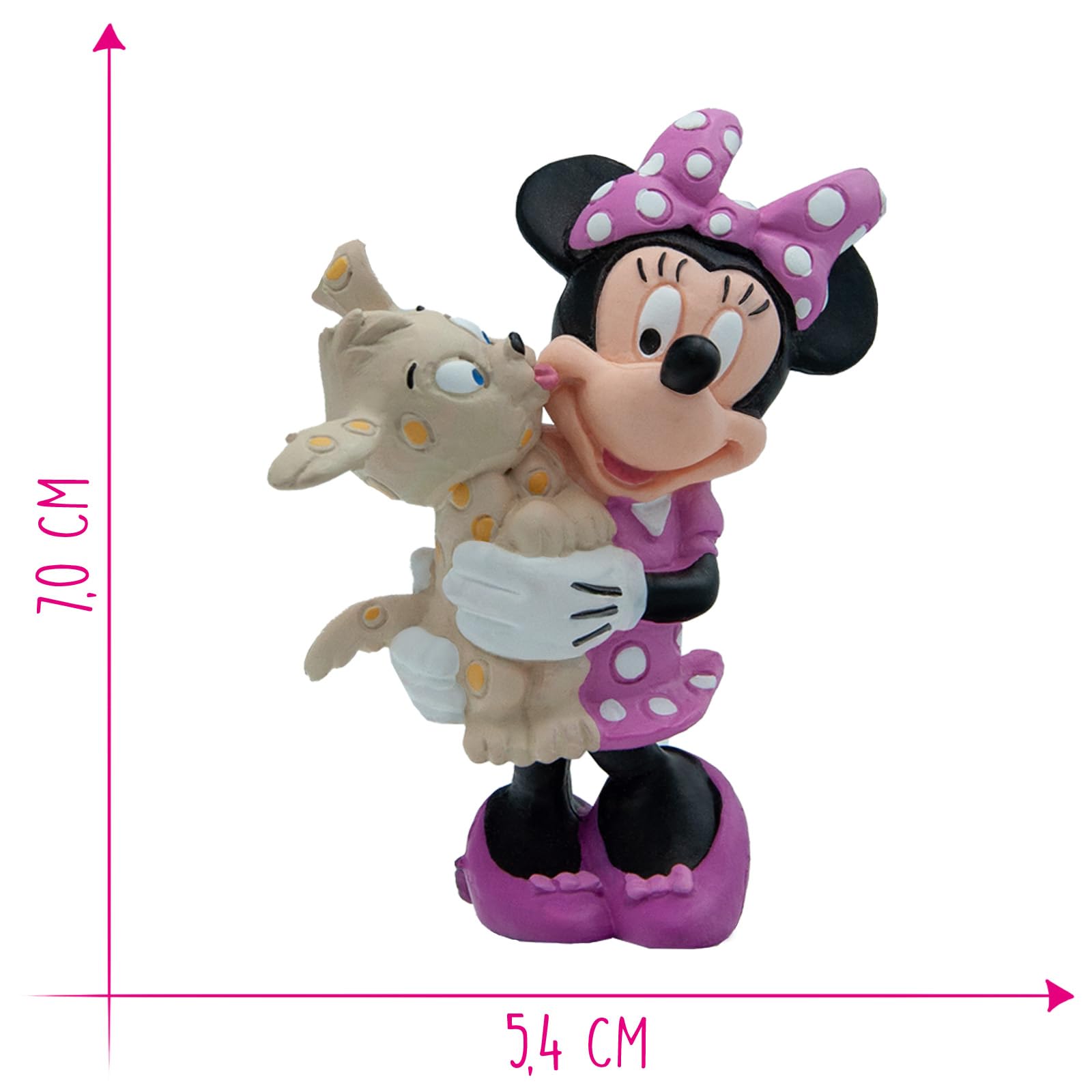 bullyland-disney-minnie-mouse-15329-spielfigur-mit-hund-7-cm image 2