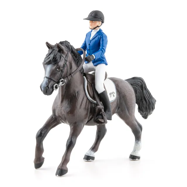papo-horses-eden-und-qimbaya-reiterin-pferd-set image 1