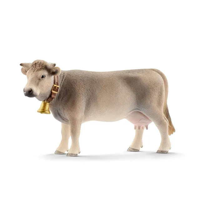 schleich-farm-world-braunvieh-kuh-figur-13874-braun image 1