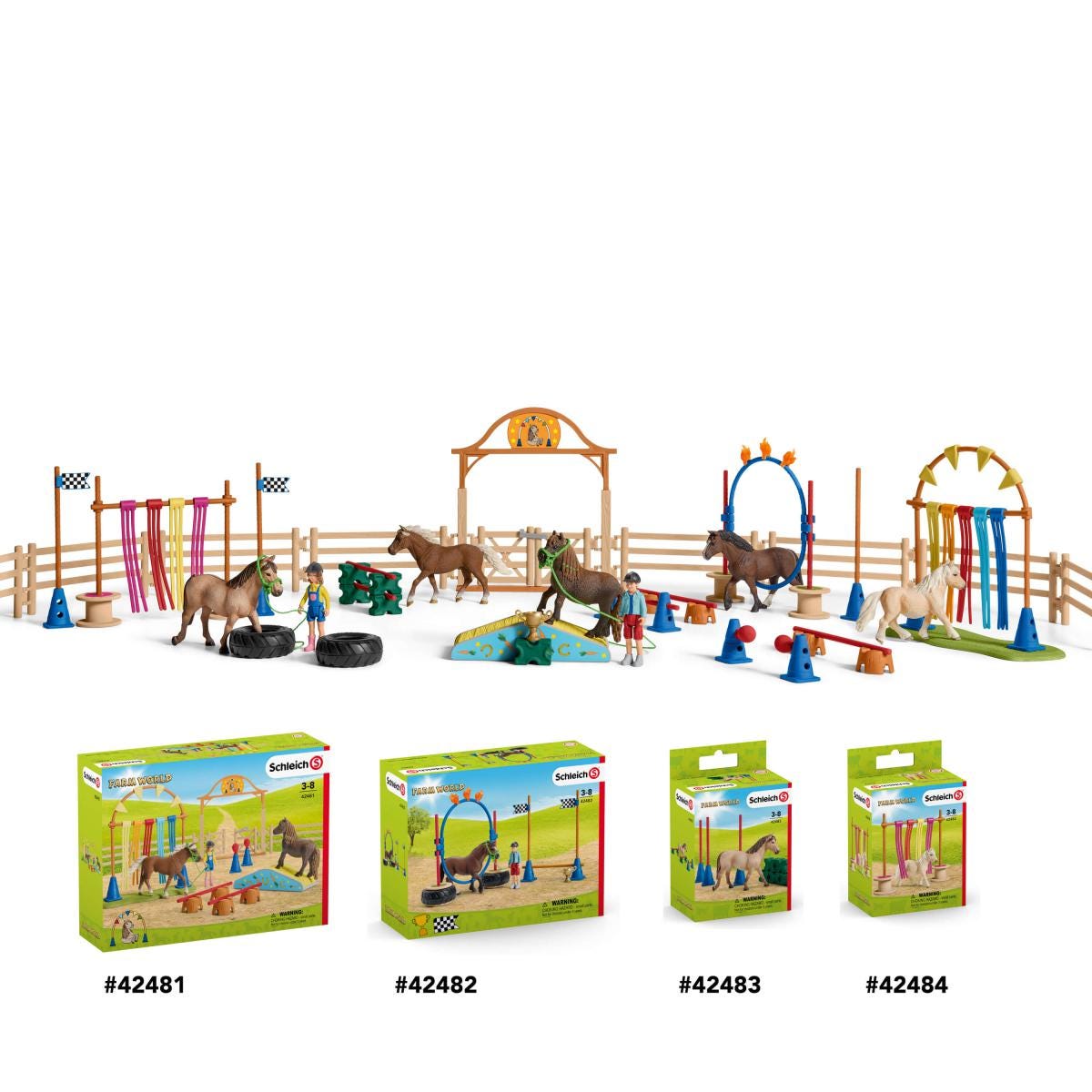 schleich-horse-club-pony-agility-rennen-42482-spielfiguren-set-parcours image 6
