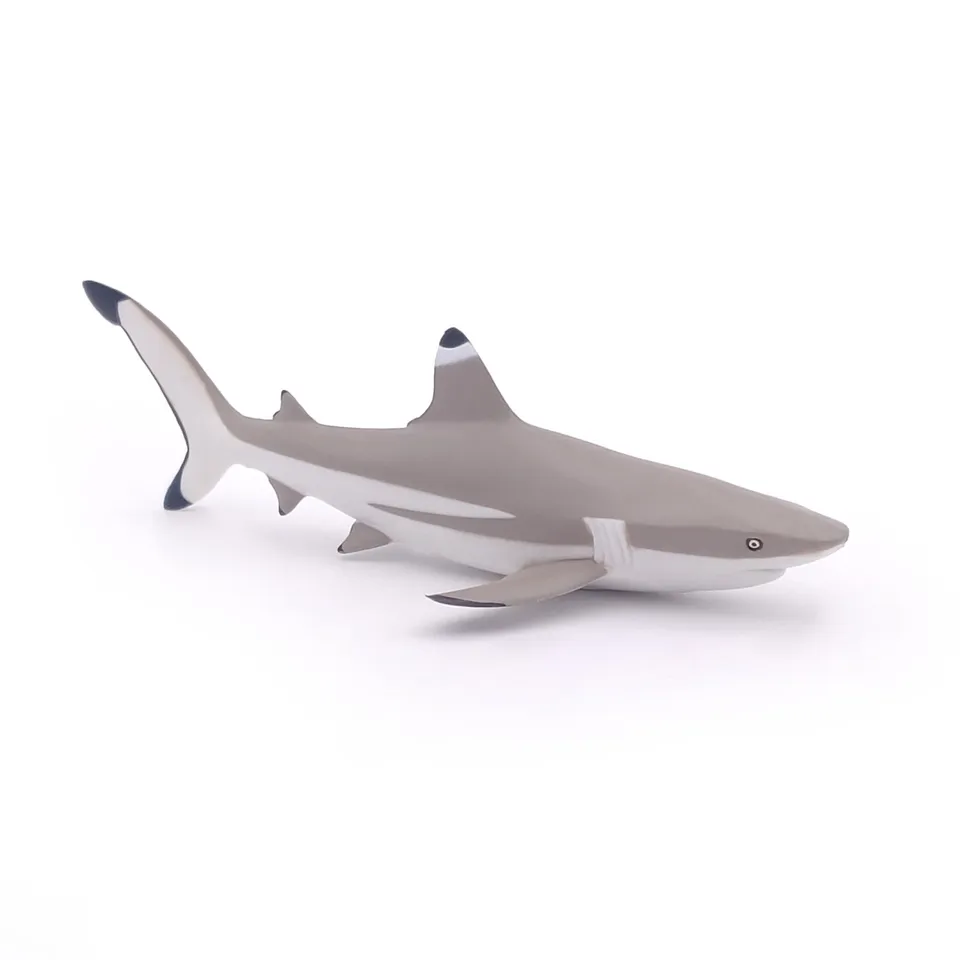 papo-marine-world-schwarzspitzenhai-haifigur-meerestier image 1
