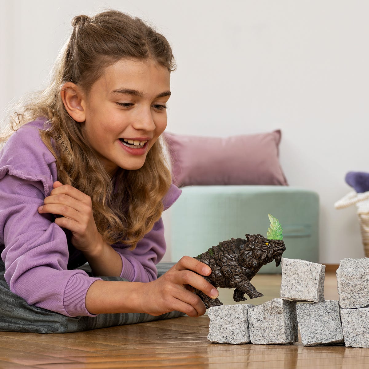 schleich-eldrador-kampfrhino-figur-70157-steinwelt image 2