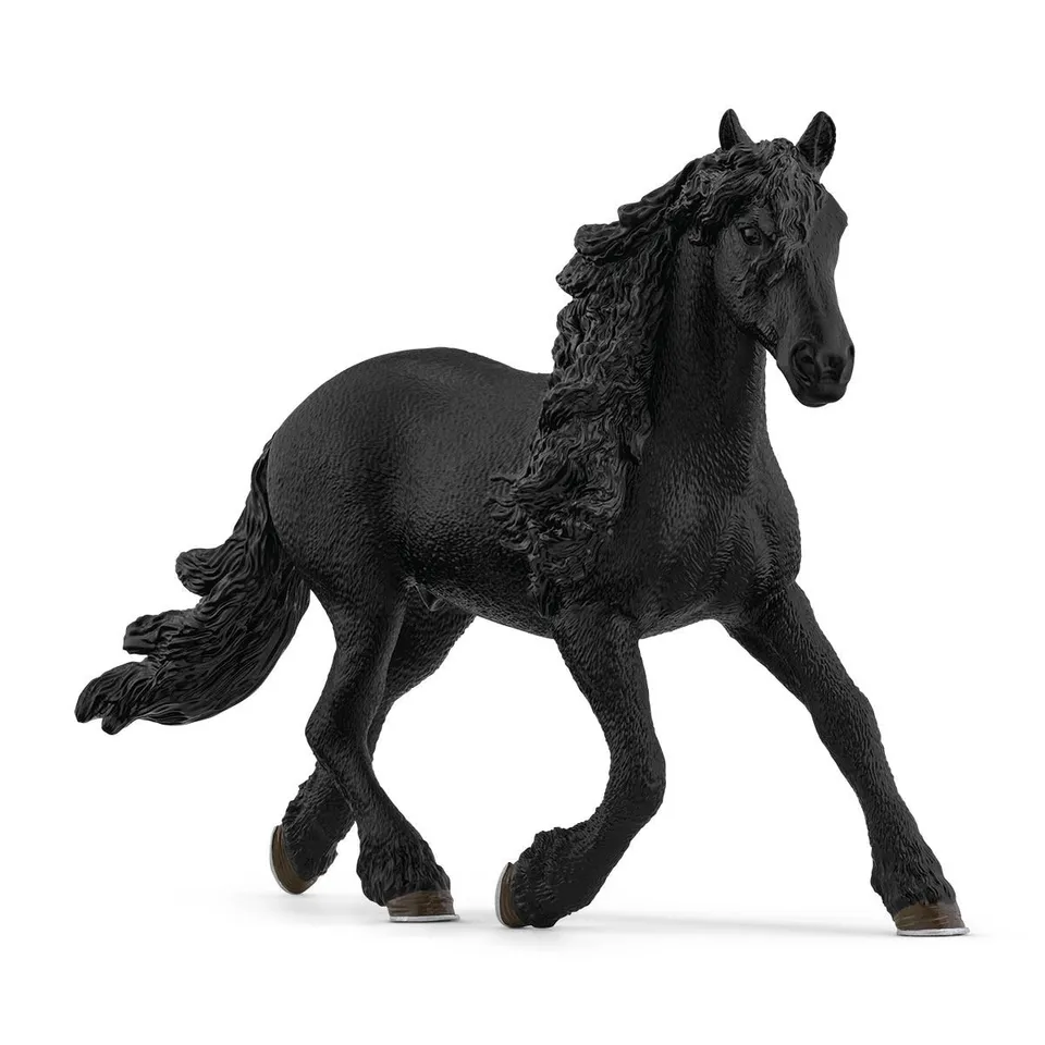 schleich-horse-club-friese-hengst-pferdefigur-schwarz image 1