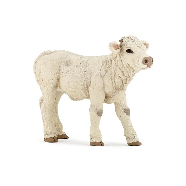 papo-farmyard-charolais-kalb-tierfigur-wei image 1
