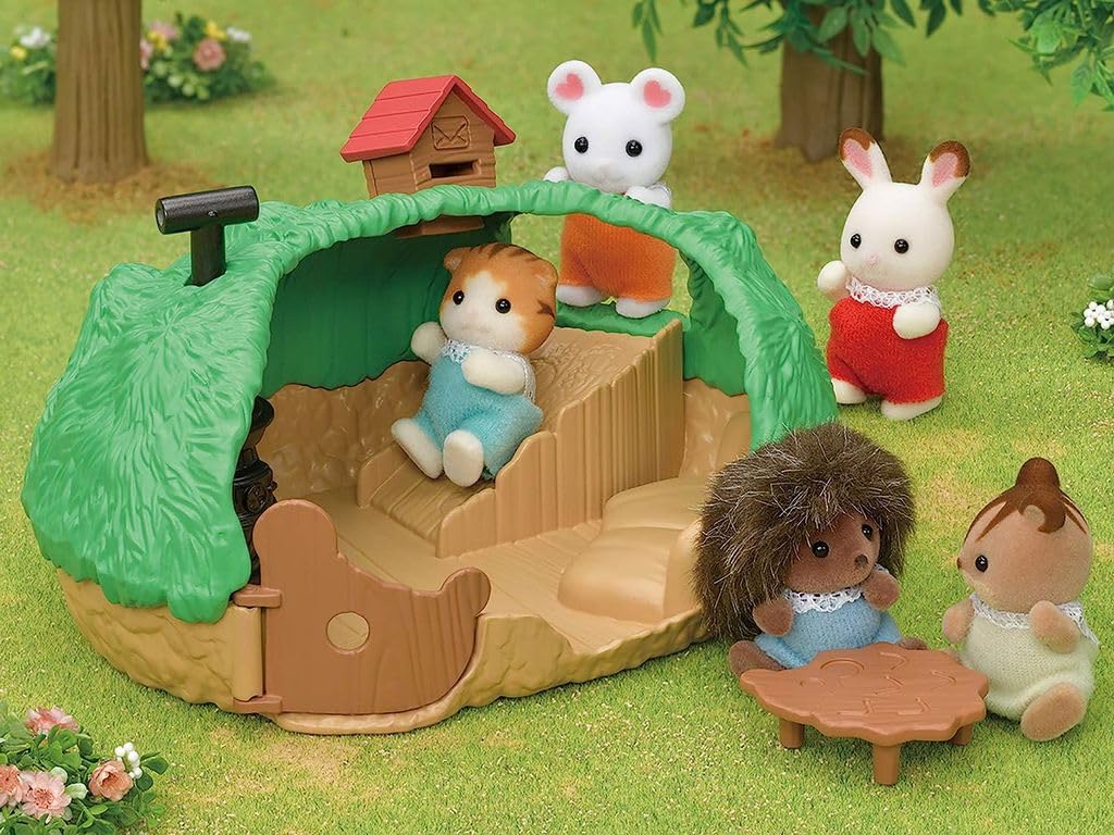 sylvanian-families-5453-baby-igelh-hle-puppenhaus-spielset-camping image 3