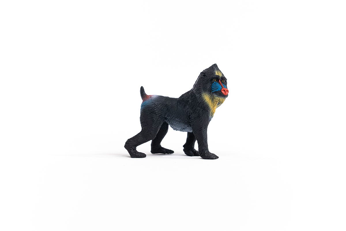 schleich-wild-life-14856-mandrill-tierfigur-regenwald image 4