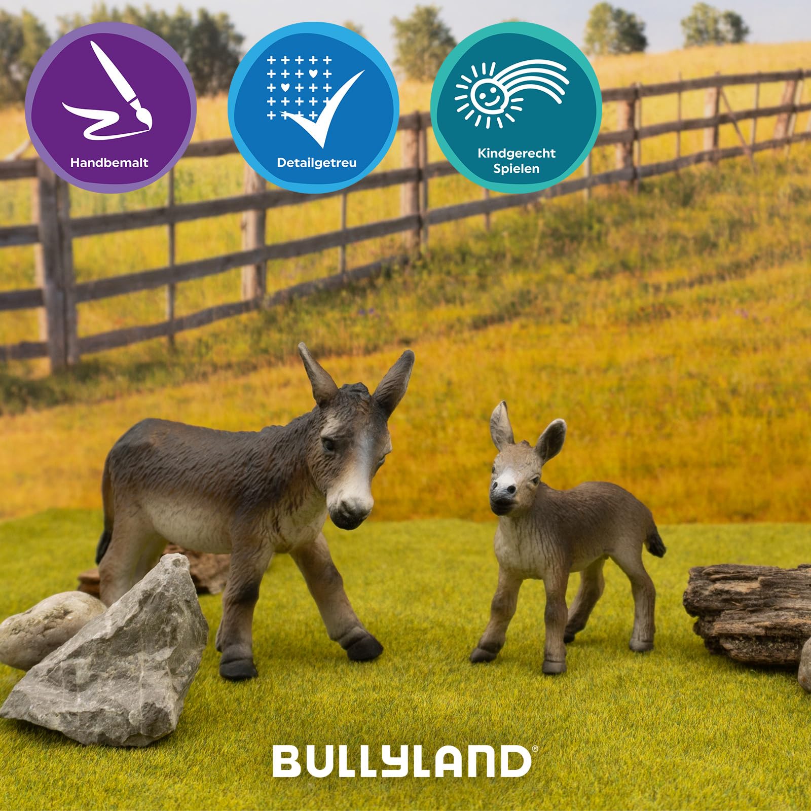 bullyland-farm-62550-eselfohlen-tierfigur-7-6-cm-pvc-frei image 5