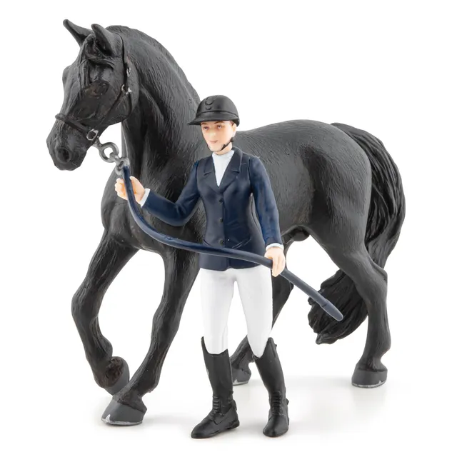 papo-horses-penelope-und-blacky-figur-set-reiter image 1