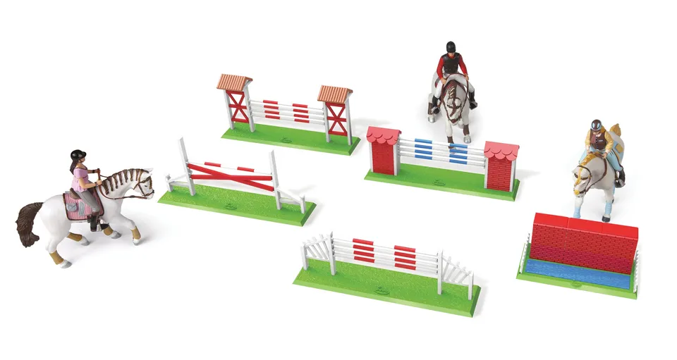 papo-pferde-wettkampfset-springreiten-5-hindernisse image 1
