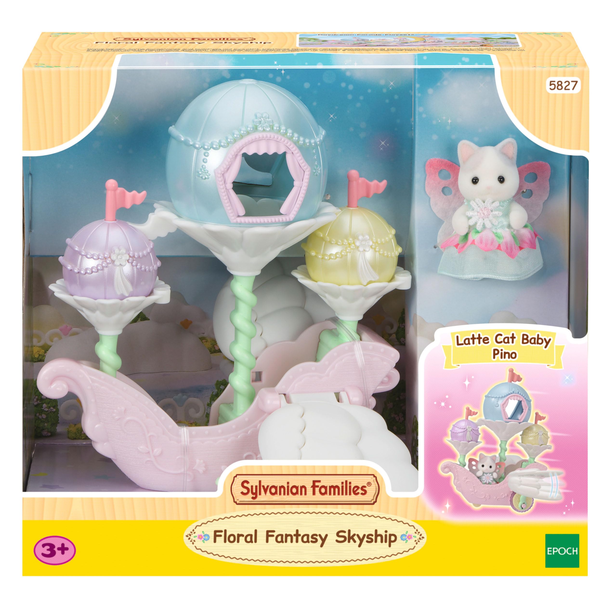 sylvanian-families-magical-baby-5827-ballonschiff-katzenfigur image 7