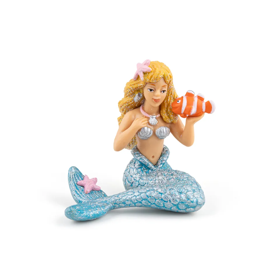 papo-enchanted-world-silberne-meerjungfrau-figur image 1