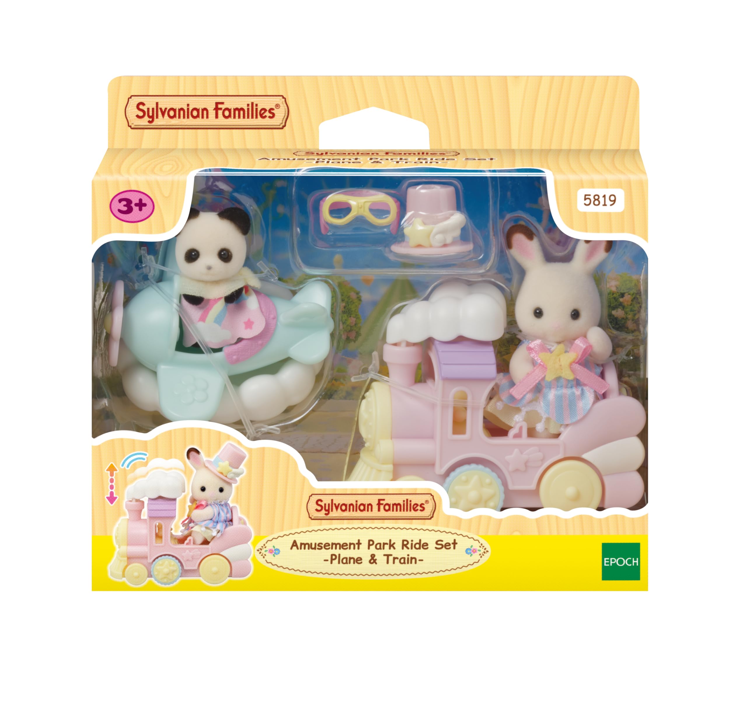 sylvanian-families-5819-freizeitpark-zugfahrt-spielset-mit-babys image 5
