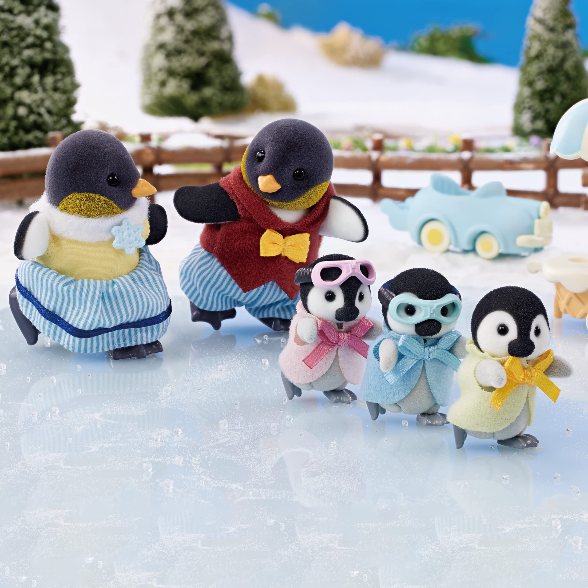 sylvanian-families-5694-pinguin-familie-figuren-mit-eisstand image 3