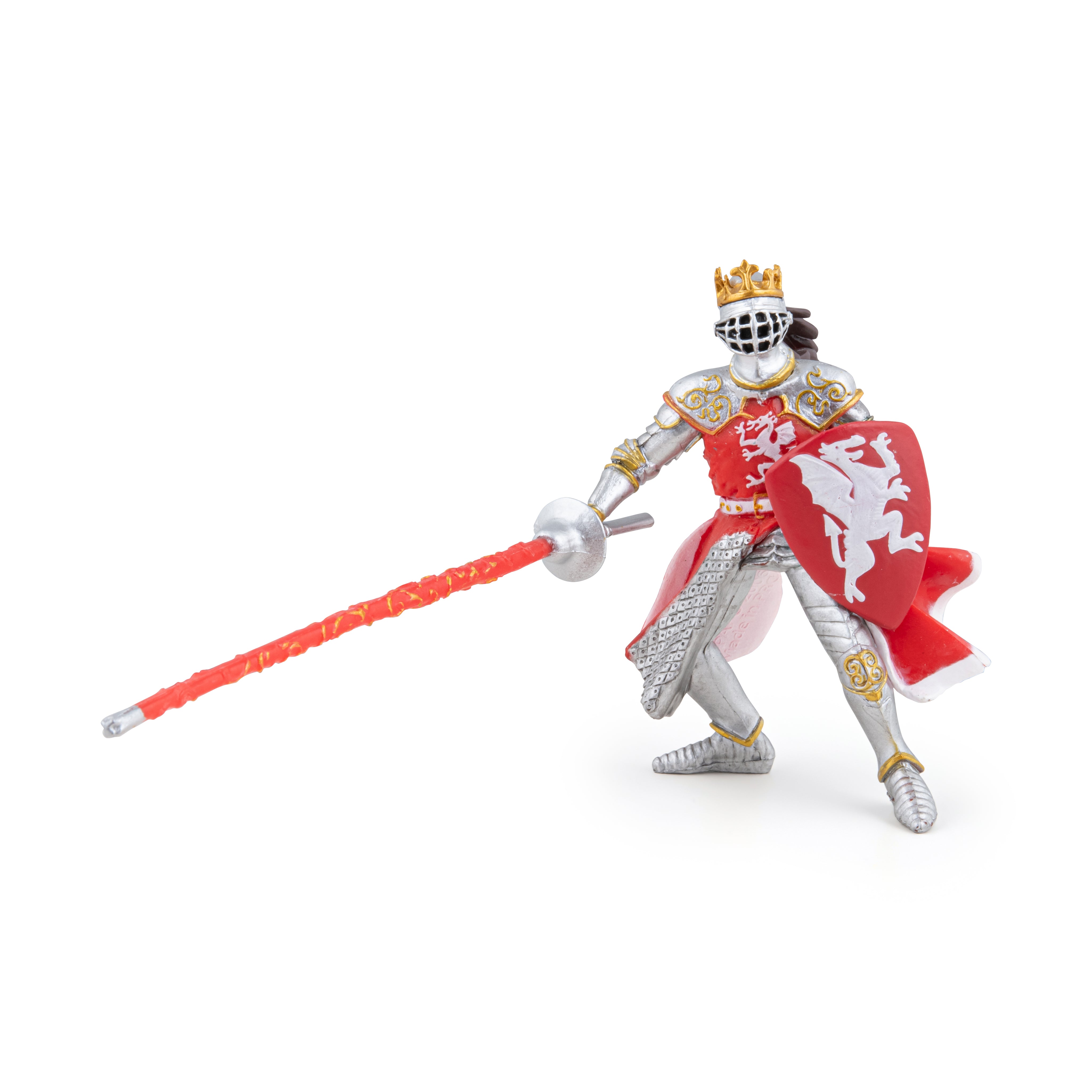 papo-medieval-roter-drachenk-nig-figur-reiter-mit-pferd image 3
