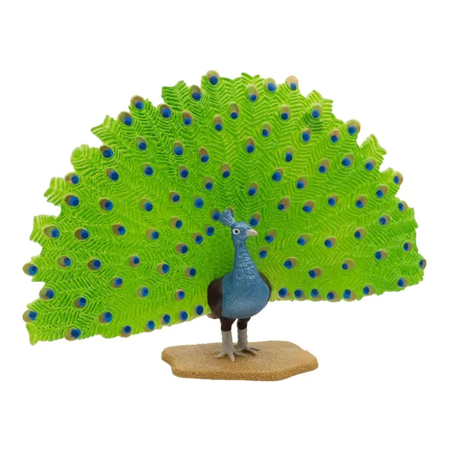 bullyland-bird-world-pfau-69390-tierfigur-8-6-cm-pvc-frei image 1