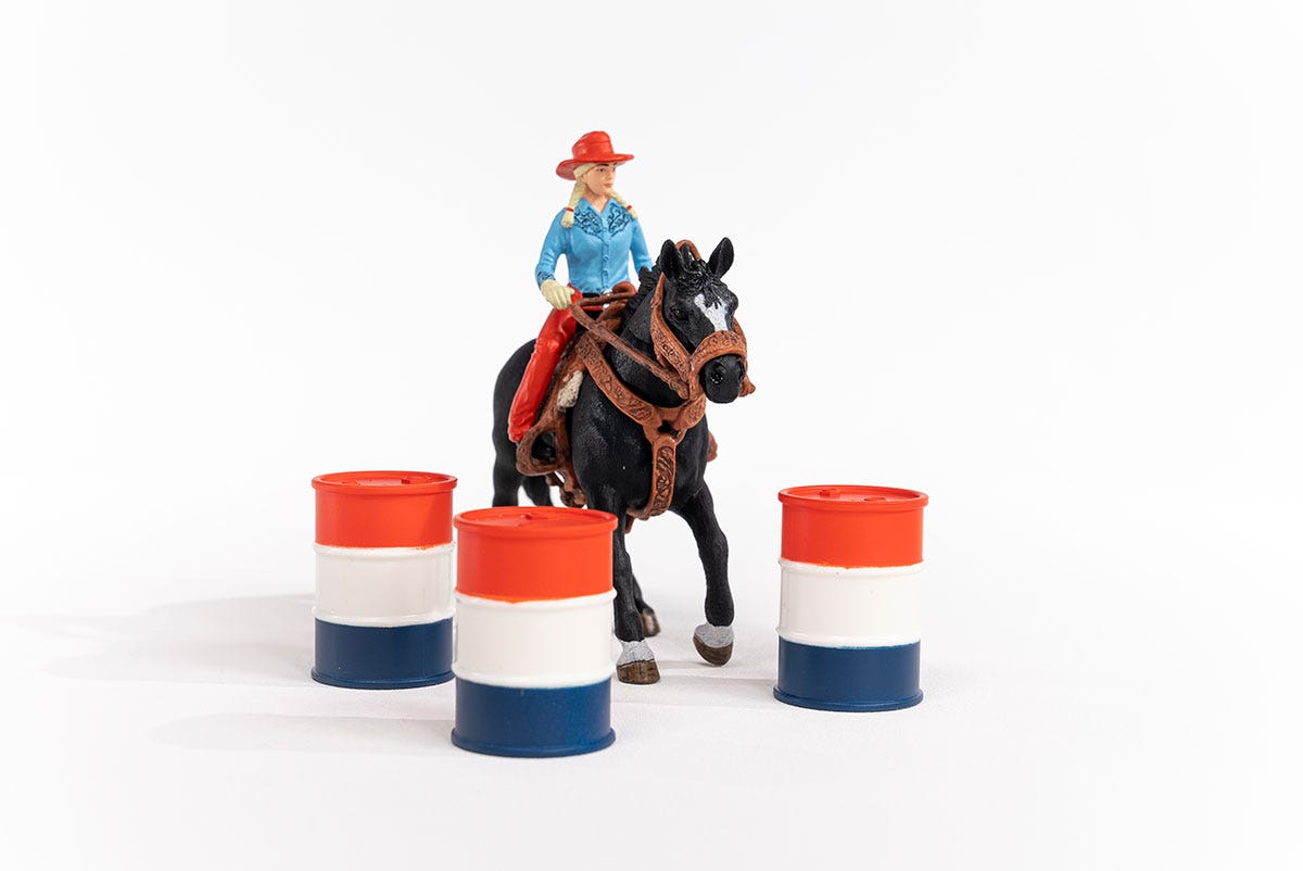 schleich-horse-club-42576-barrel-racing-spielfiguren-set-mit-cowgirl image 8