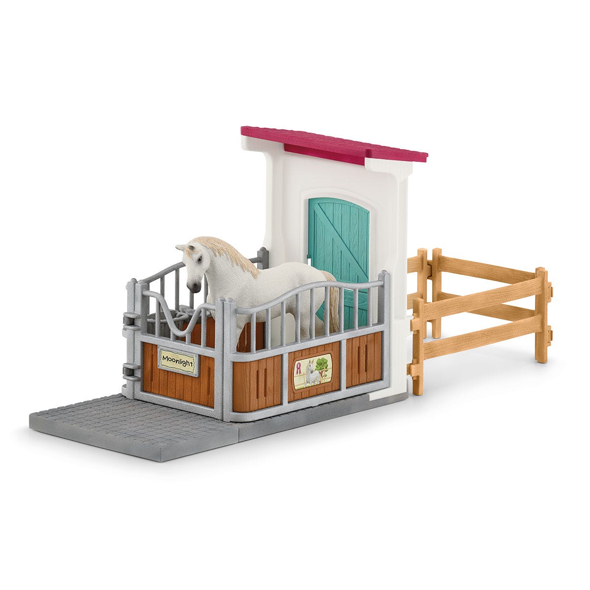 schleich-horse-club-pferdebox-spielset-stall-zubeh-r image 1