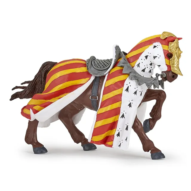 papo-medieval-turnierpferd-figur-braun image 1