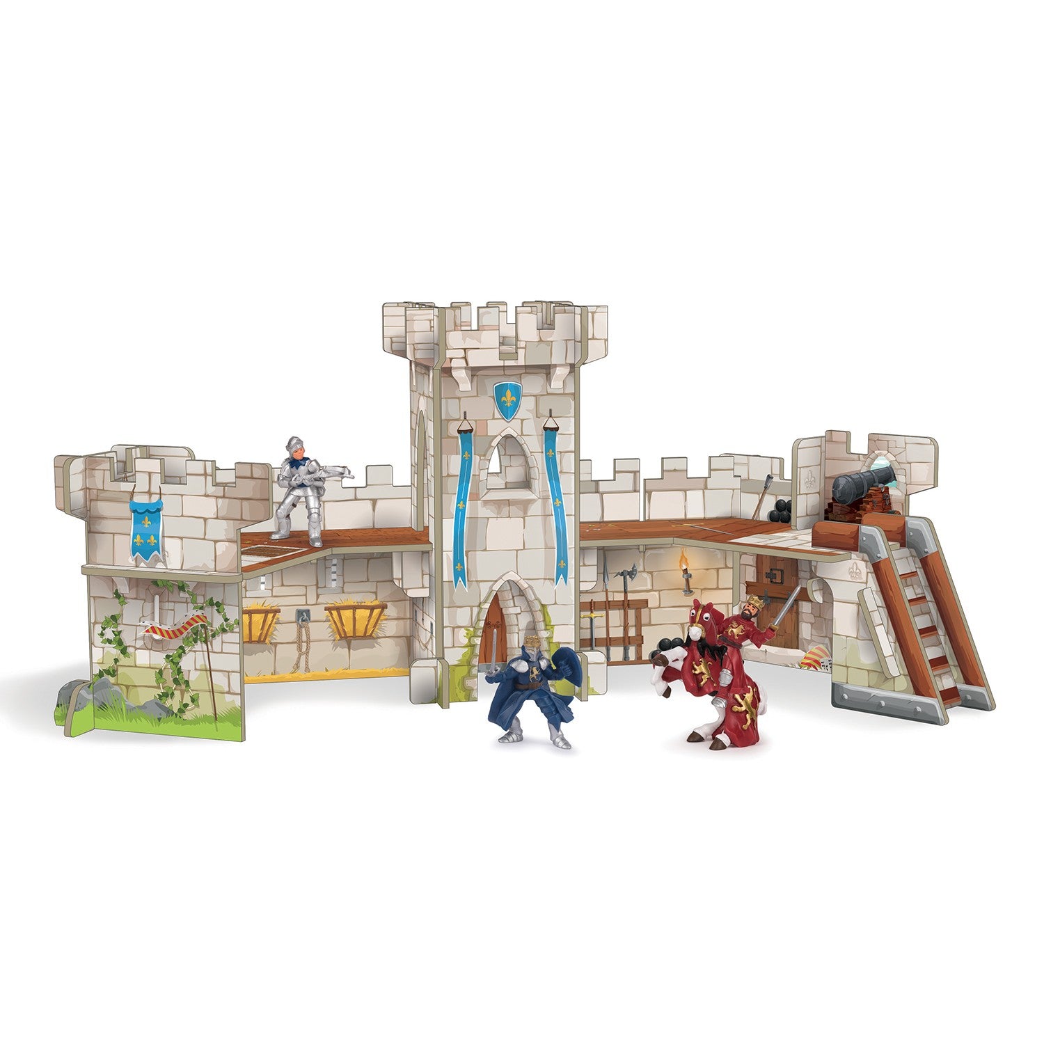 papo-mini-papo-mini-ritterburg-spielset image 2