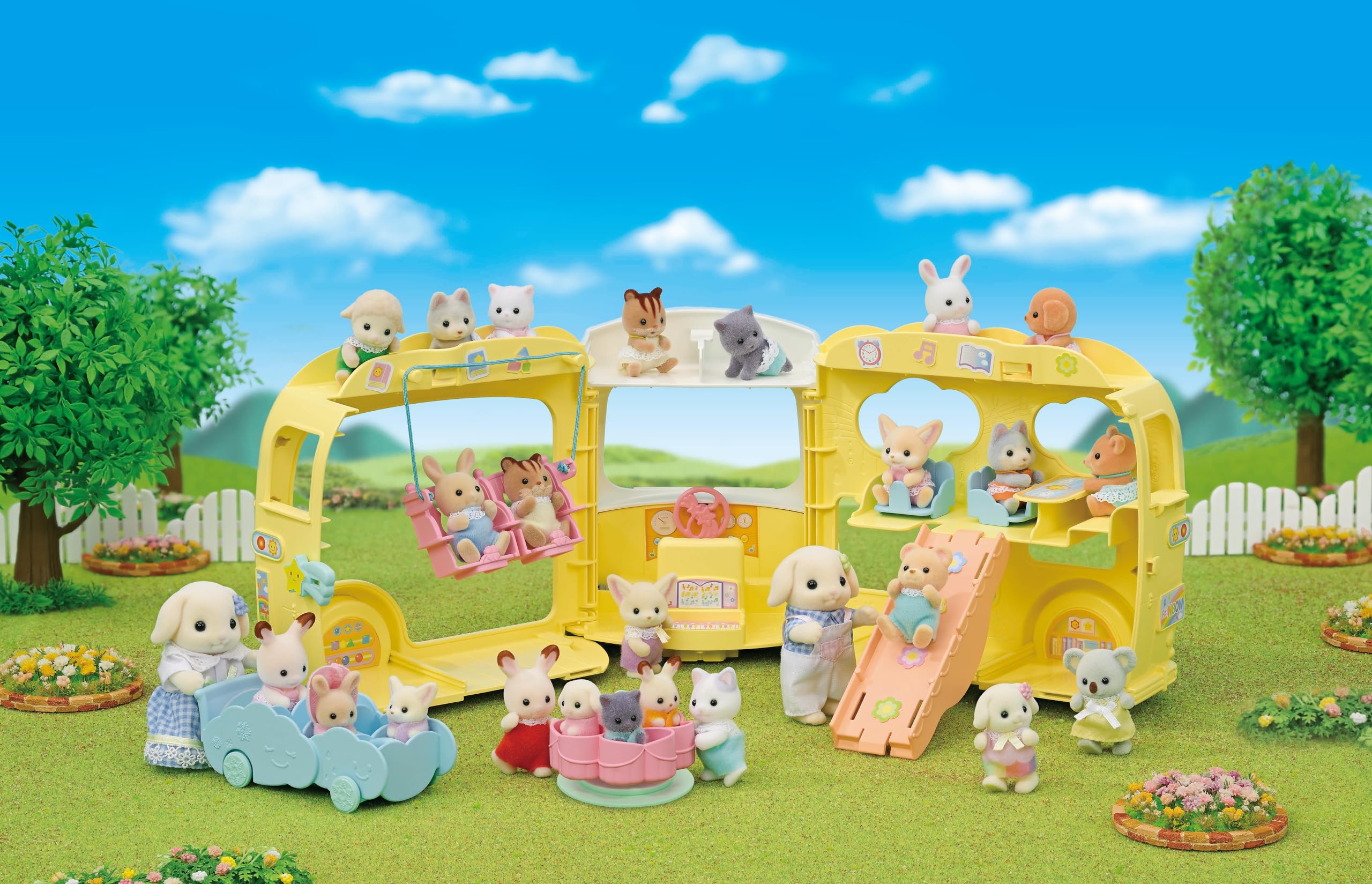 sylvanian-families-school-5744-bus-regenbogen-spielset image 4
