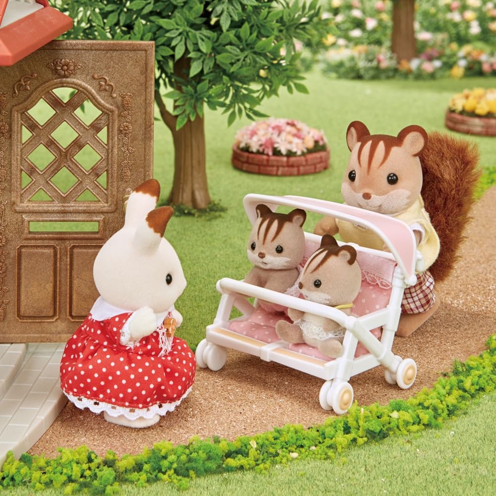 sylvanian-families-baby-4533-zwillingskinderwagen-puppen-zubeh-r image 2