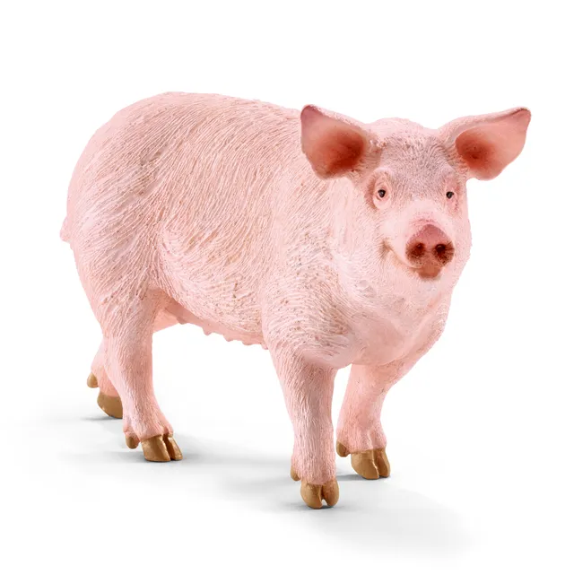 schleich-farm-world-hausschwein-tierfigur-rosa image 1