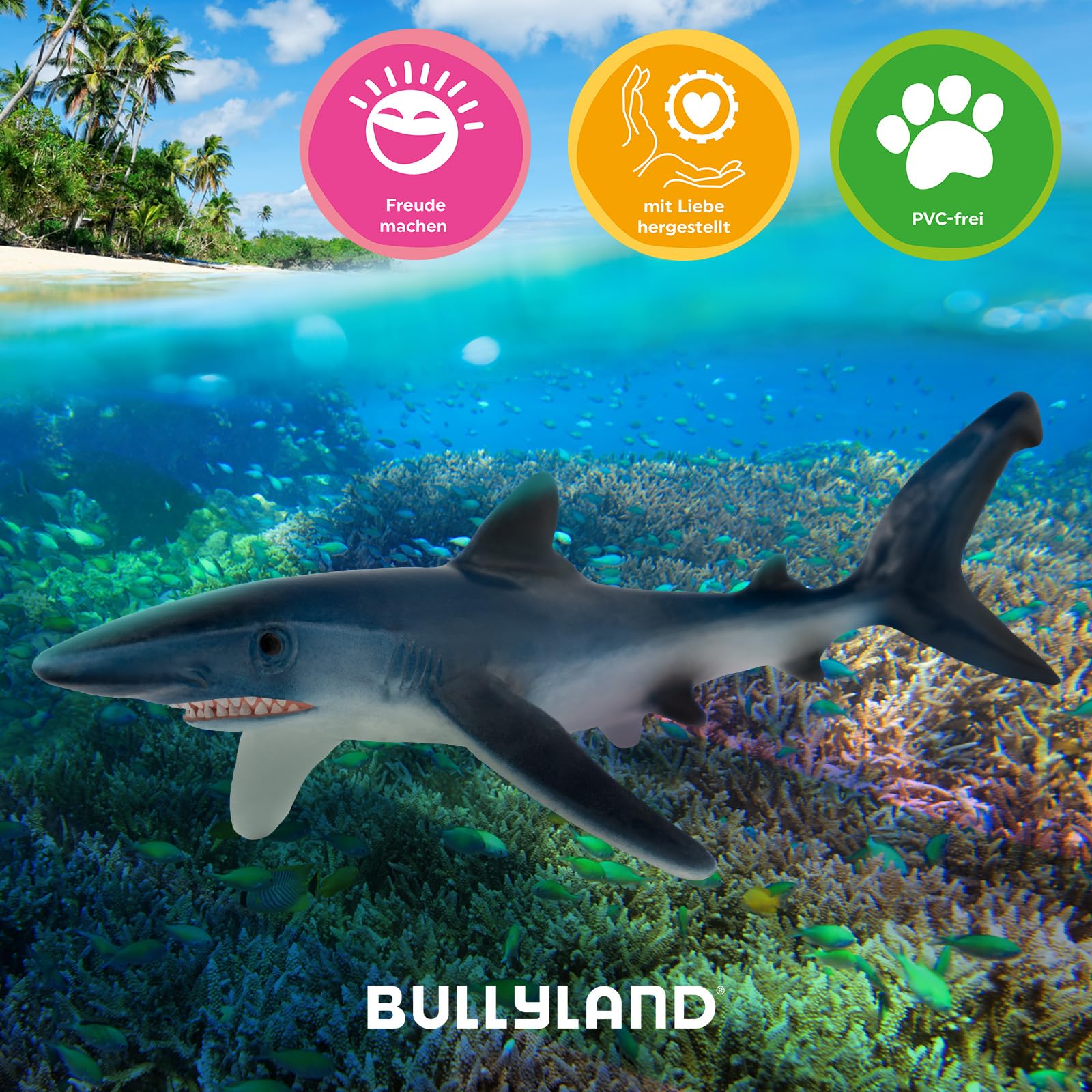bullyland-marine-world-blauhai-67411-haifisch-figur-18-5-cm image 5