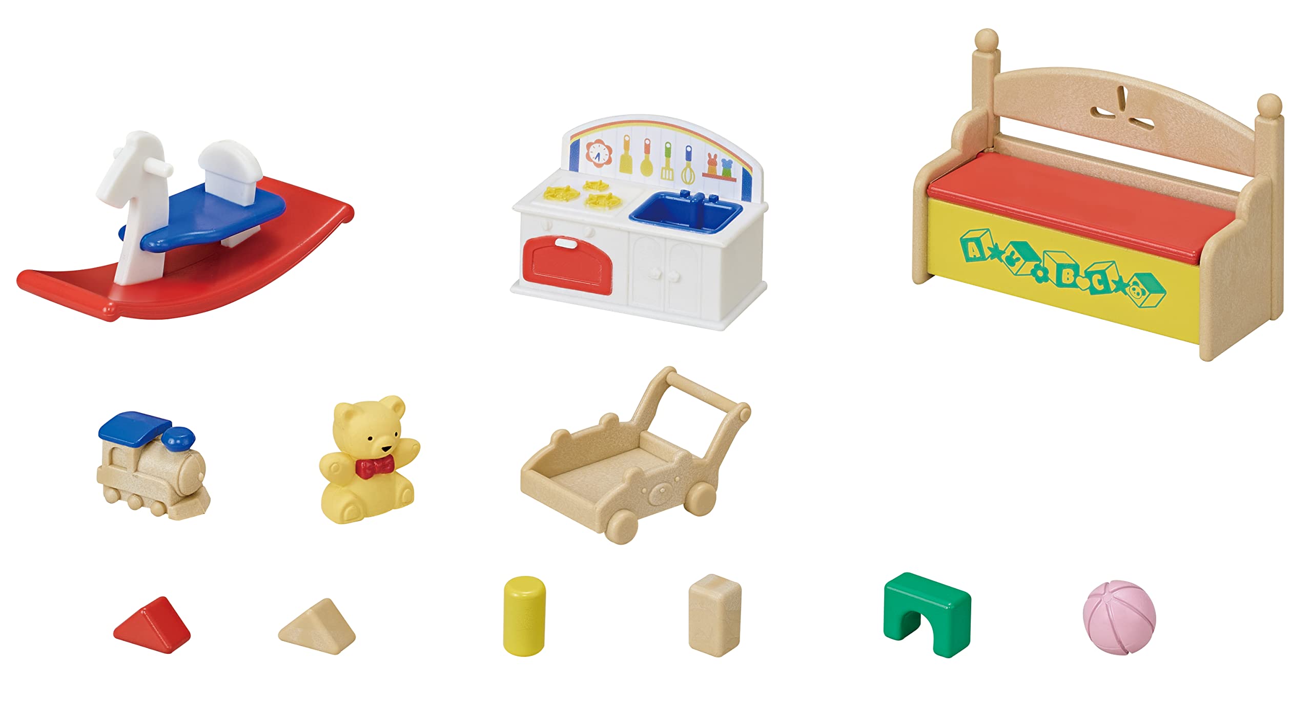 sylvanian-families-baby-party-5709-toy-box-panda-schneehasen image 6