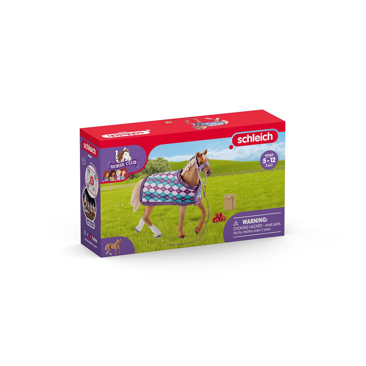 schleich-horse-club-englisches-vollblut-pferdefigur-mit-decke image 4