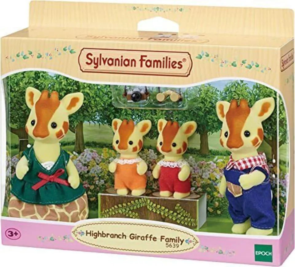 sylvanian-families-5639-giraffen-familie-figuren-4er-set-puppenhaus image 1