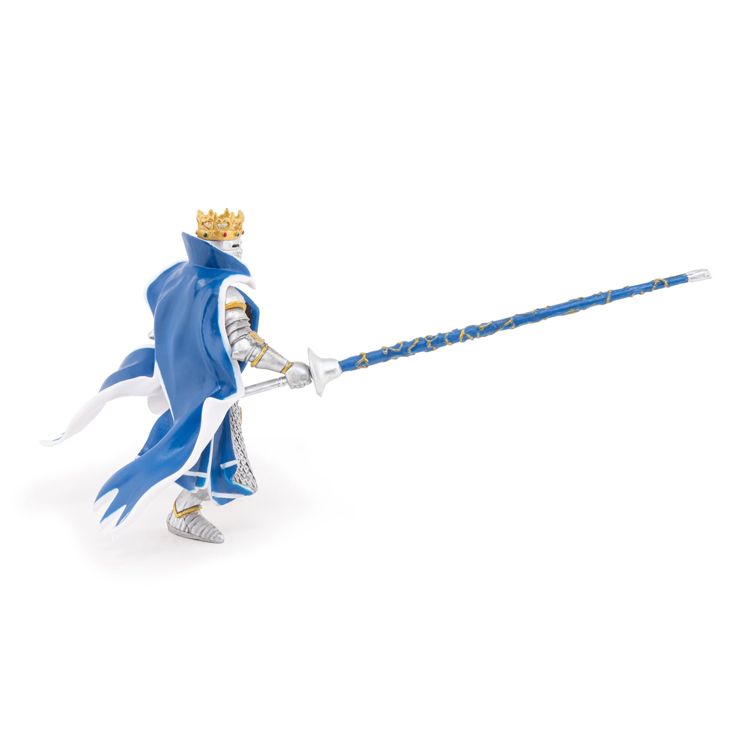 papo-medieval-blauer-drachenk-nig-ritterfigur-pferd image 5
