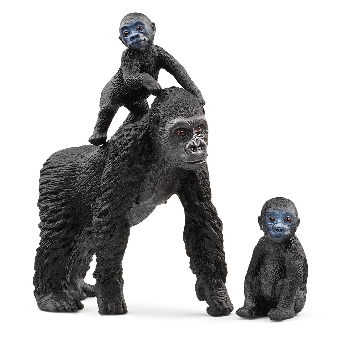 schleich-wild-life-flachland-gorilla-familie-42601-tierfiguren image 1